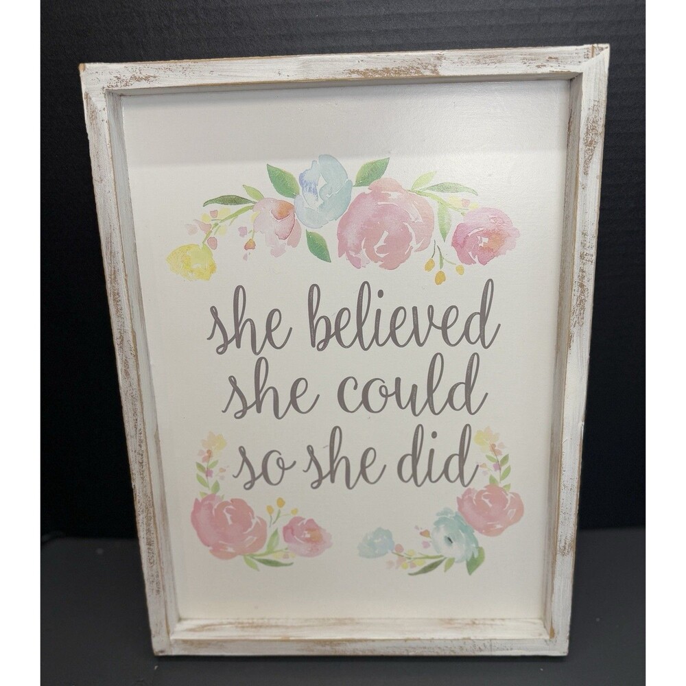 Hobby Lobby She Believed She Could so She Did Sign, Motivational Farmhouse Decor
